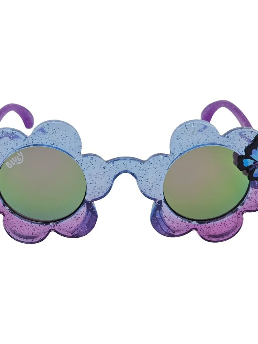 Bluey Girls Sunglasses Flower Frame Purple Gradient Lens Kids UV Protection, NEW